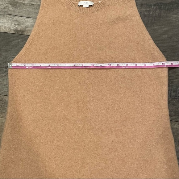 Vince Sleeveless Wool Blend Sweater Dress Tan XL - Picture 3 of 7